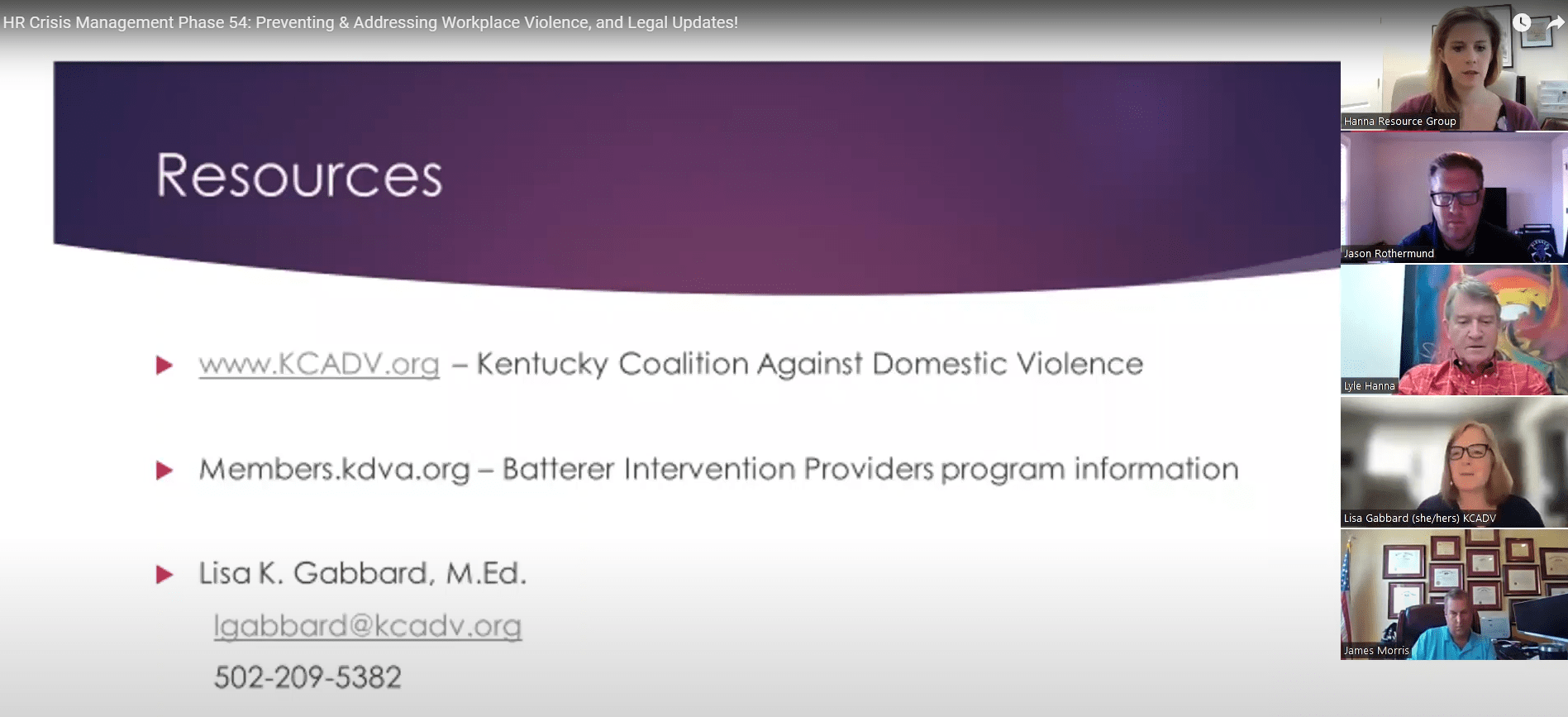 Preventing and Addressing Workplace Violence, and Legal Updates - 6.27.22